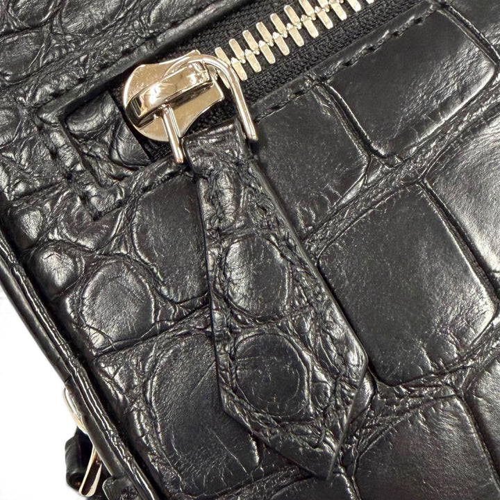美品▼LOUIS VUITTON ルイヴィトン N96382 ポシェットカサイ クロコダイルレザー アリゲーターマット ストラップ付き セカンドバッグ