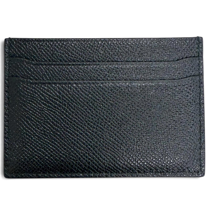 美品□BVLGARI ブルガリ 30405 グレインレザー ブルガリブルガリ パスケース 名刺入れ カードケース ブラック シルバー金具 イタリア製