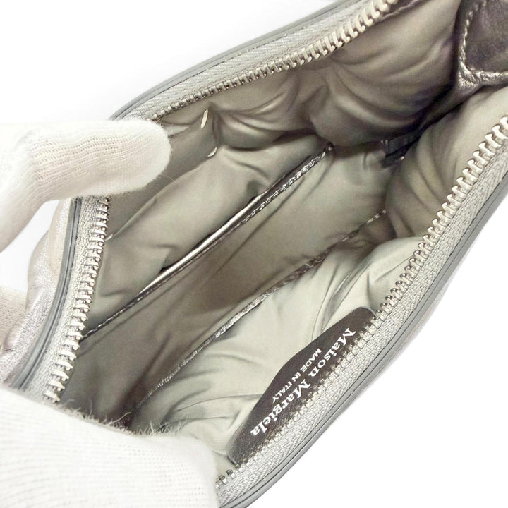 極美品△Maison Margiela 11 メゾンマルジェラ11 SB1WG0021 GLAM SLAM HOBO MICRO グラムスラム チェーン ショルダーバッグ メタリック