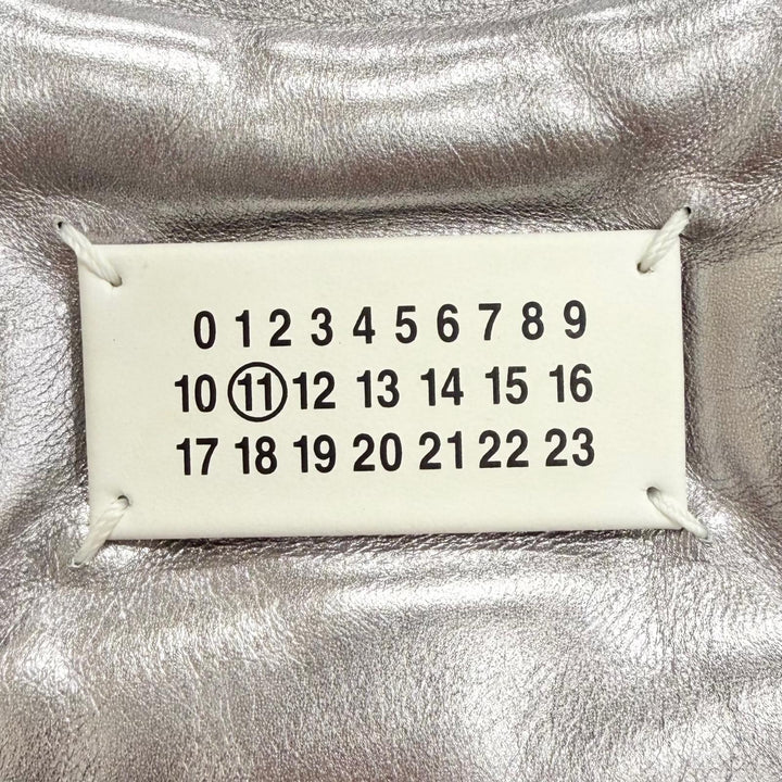 極美品△Maison Margiela 11 メゾンマルジェラ11 SB1WG0021 GLAM SLAM HOBO MICRO グラムスラム チェーン ショルダーバッグ メタリック