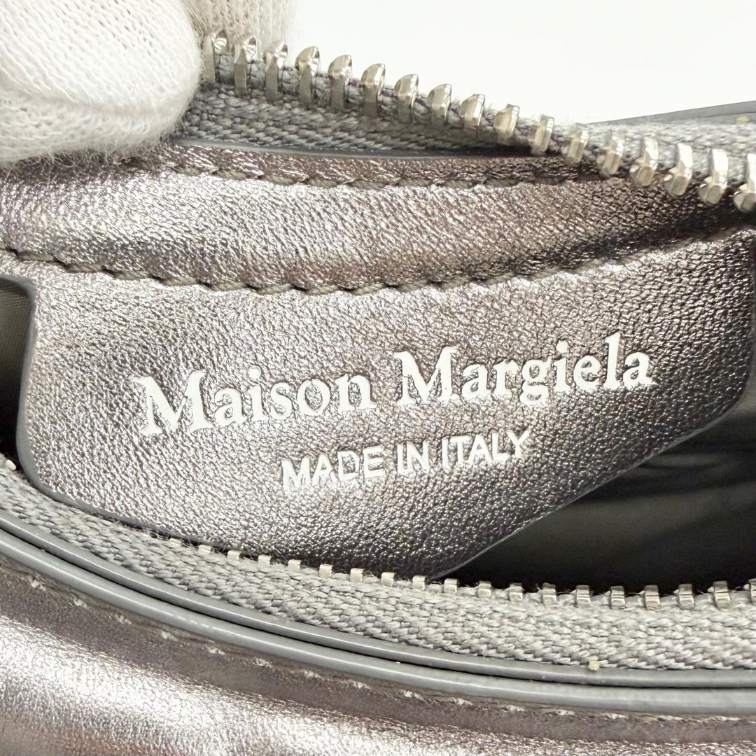 極美品△Maison Margiela 11 メゾンマルジェラ11 SB1WG0021 GLAM SLAM HOBO MICRO グラムスラム チェーン ショルダーバッグ メタリック