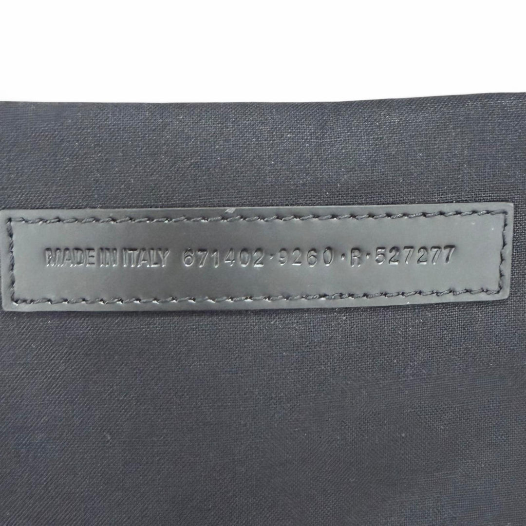 極美品★BALENCIAGA バレンシアガ 671402 ハードウェア レザー使い キャンバス 2WAY ハンドバッグ アイボリー ブラック 伊製 保存袋付き
