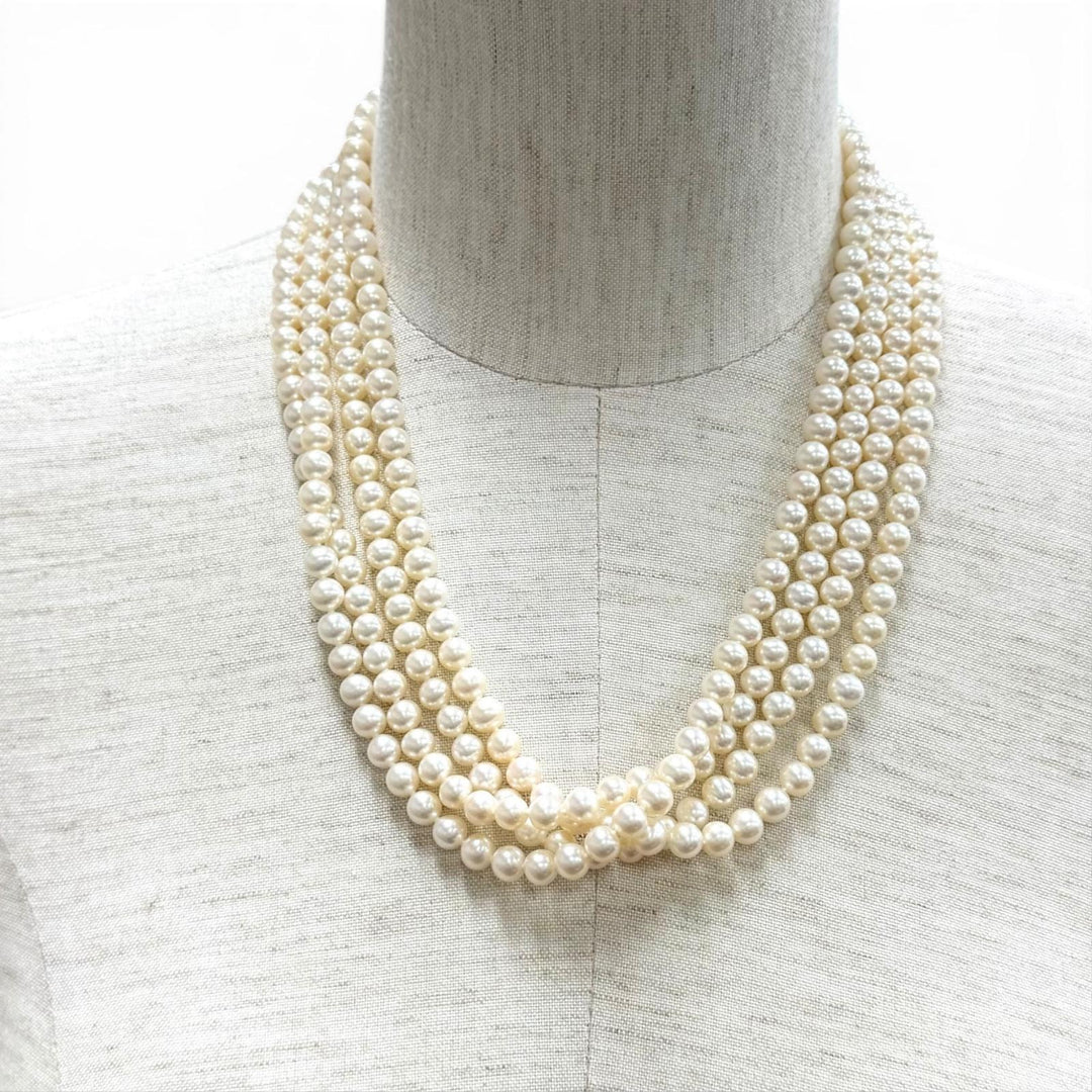 極美品★ティファニー ジーグフェルドコレクション フレッシュウォーターパール 925 2017年2月購入 ロングネックレス 重量104g 箱・袋付