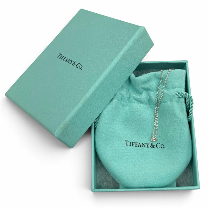 美品★TIFFANY&amp;Co. ティファニー エルサペレッティ ダイヤモンド バイ ザ ヤード シングル ダイヤモンド ペンダント 925 重量1.5g
