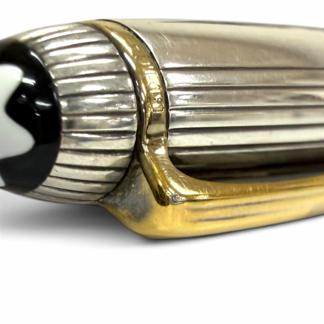 美品□MONTBLANC モンブラン マイスターシュテュック ソリテール ドゥエ スターリングシルバー クラシック SV925 ボールペン ドイツ製