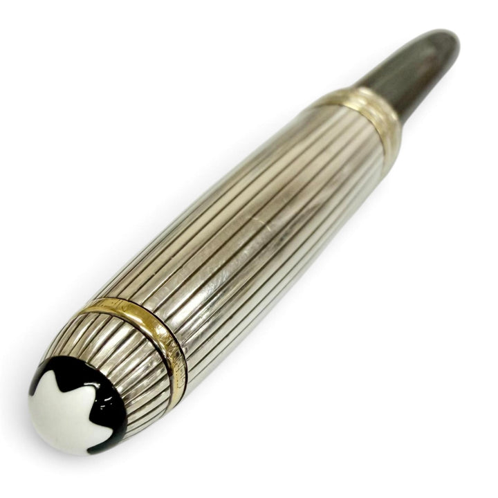美品□MONTBLANC モンブラン マイスターシュテュック ソリテール ドゥエ スターリングシルバー クラシック SV925 ボールペン ドイツ製