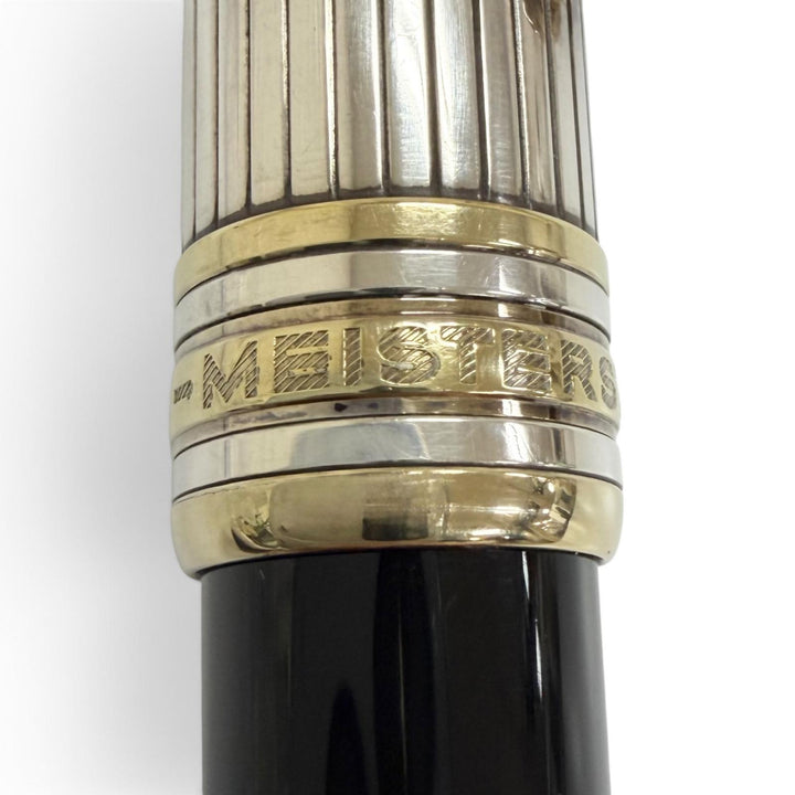 美品□MONTBLANC モンブラン マイスターシュテュック ソリテール ドゥエ スターリングシルバー クラシック SV925 ボールペン ドイツ製