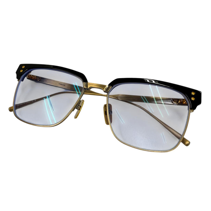 美品▼DITA ディータ 23SS DTS431 FIRAZ アイウェア サングラス ブラック ゴールド 55□18-142 度入り メンズ 定価108900円 箱・保存袋付