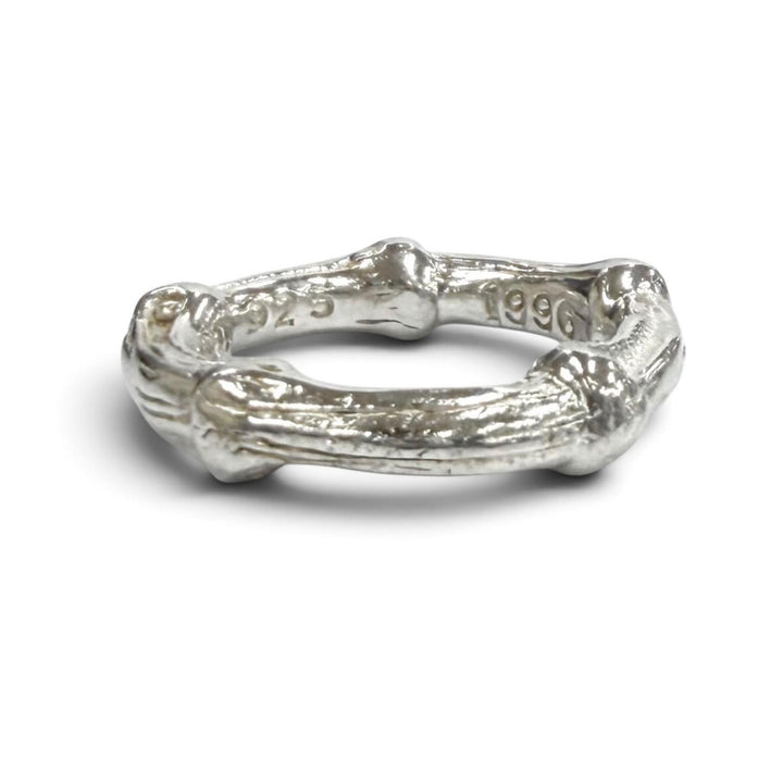 極美品★TIFFANY&amp;Co. ティファニー JP5号サイズ相当 925 希少サイズ 1996 バンブーリング 指輪 アクセサリー シルバー 重量4.88g