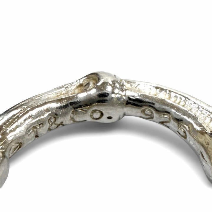 極美品★TIFFANY&amp;Co. ティファニー JP5号サイズ相当 925 希少サイズ 1996 バンブーリング 指輪 アクセサリー シルバー 重量4.88g