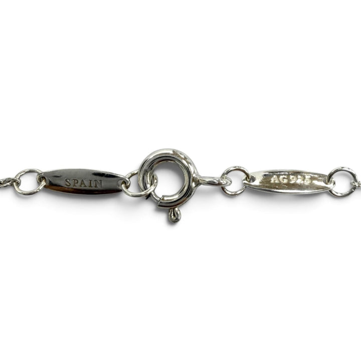 美品★TIFFANY&amp;Co. ティファニー ダイヤモンド バイ ザ ヤード シングル ダイヤモンド ペンダント AG925 枠直径：3.3mm 重量1.5g 箱付き