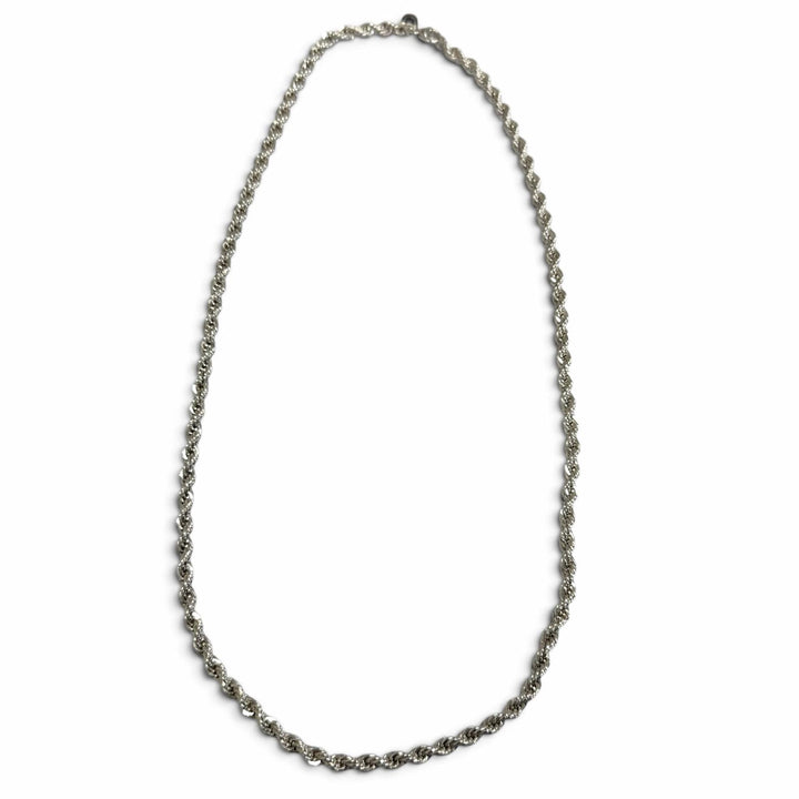 極美品□TIFFANY&amp;Co. ティファニー SV925 ツイストチェーン ネックレス アクセサリー シルバー 重量44g メンズ レディース オススメ