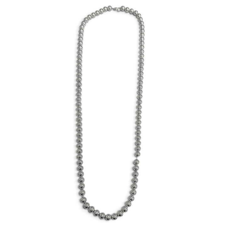 極美品□TIFFANY&amp;Co. ティファニー ハードウェア ロング ボールネックレス SV925 アクセサリー シルバー 重量100g メンズ オススメ