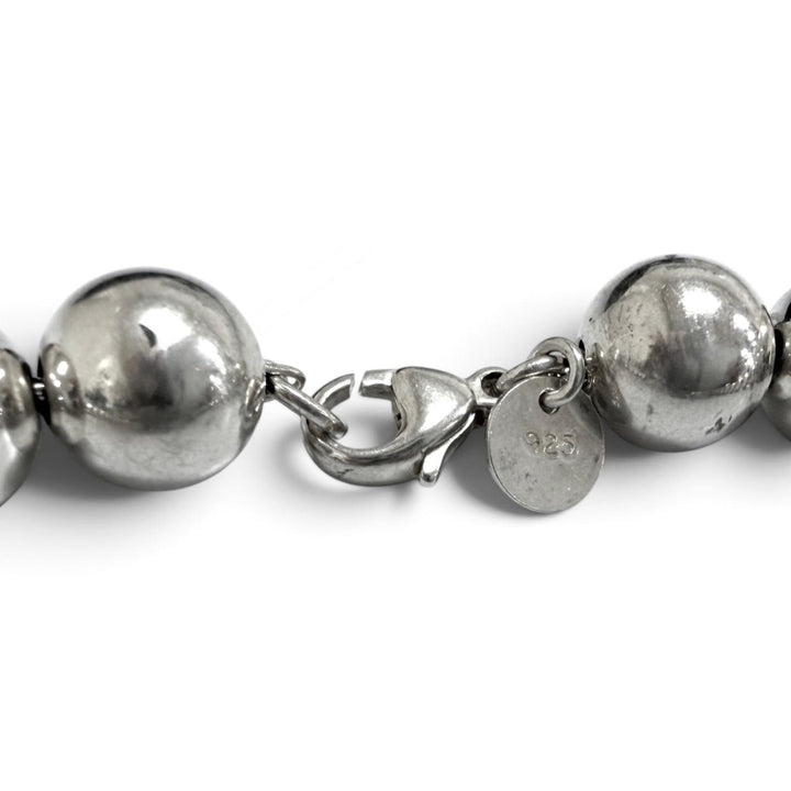 極美品□TIFFANY&amp;Co. ティファニー ハードウェア ロング ボールネックレス SV925 アクセサリー シルバー 重量100g メンズ オススメ