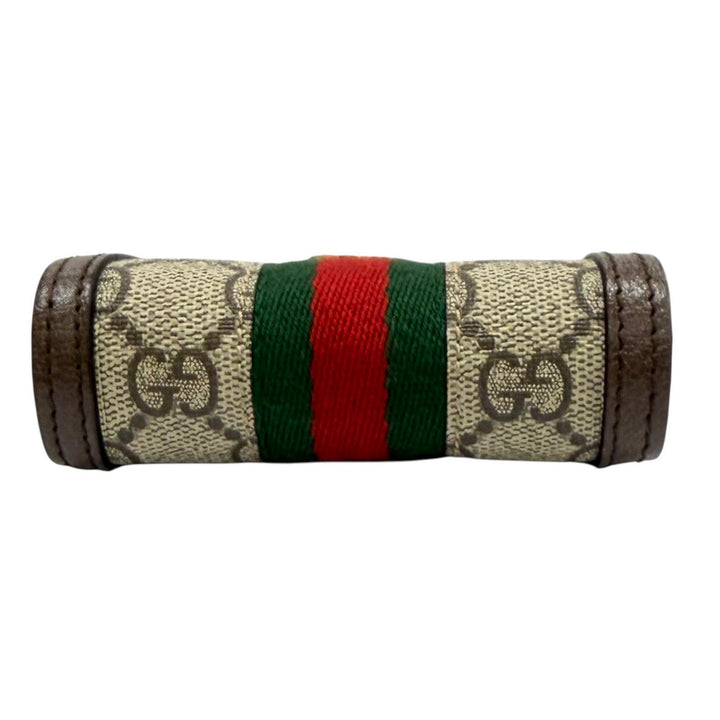 極美品★GUCCI グッチ 699530 GGマーモント オフィディア GGスプリーム キーフック付 コインケース ベージュ ブラウン 箱・保存袋付き