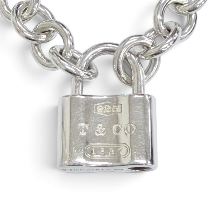 美品△TIFFANY&amp;Co. ティファニー 1837 ロック カデナ ネックレス チョーカー アクセサリー 925 シルバー 重量44g レディース オススメ◎