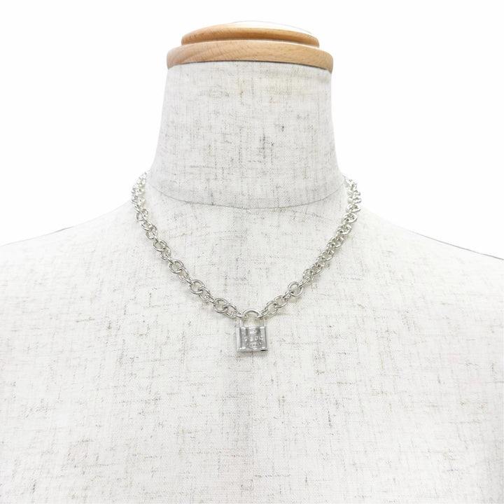 美品△TIFFANY&amp;Co. ティファニー 1837 ロック カデナ ネックレス チョーカー アクセサリー 925 シルバー 重量44g レディース オススメ◎