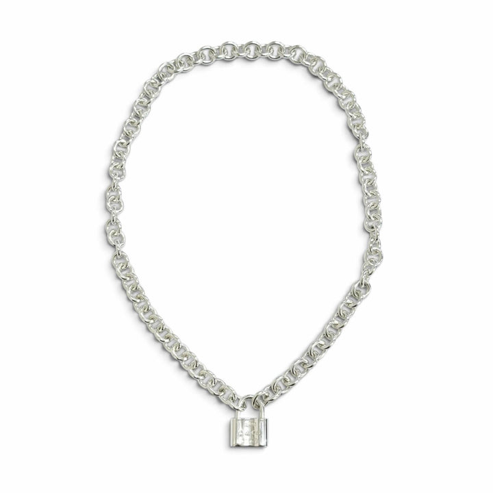 美品△TIFFANY&amp;Co. ティファニー 1837 ロック カデナ ネックレス チョーカー アクセサリー 925 シルバー 重量44g レディース オススメ◎