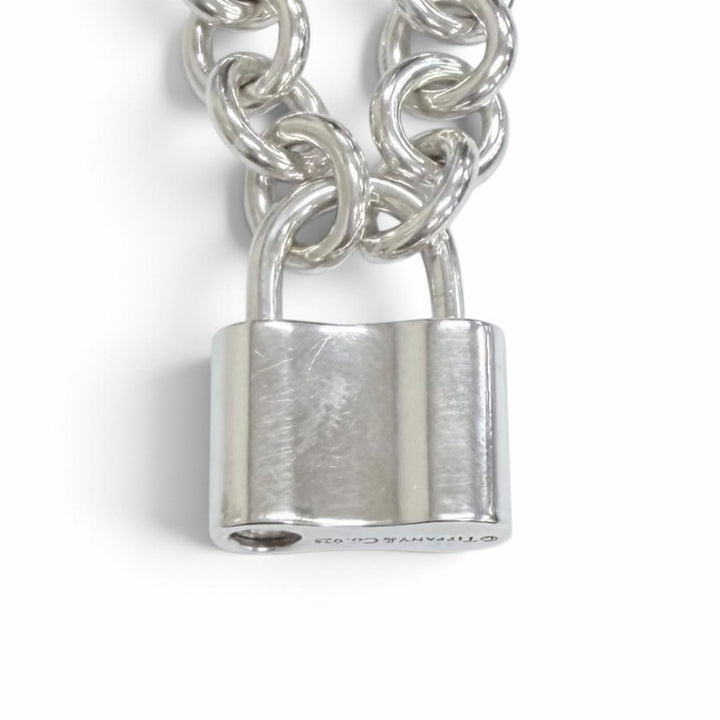 美品△TIFFANY&amp;Co. ティファニー 1837 ロック カデナ ネックレス チョーカー アクセサリー 925 シルバー 重量44g レディース オススメ◎