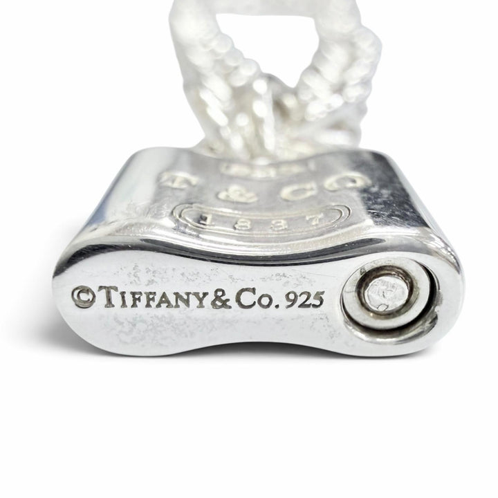 美品△TIFFANY&amp;Co. ティファニー 1837 ロック カデナ ネックレス チョーカー アクセサリー 925 シルバー 重量44g レディース オススメ◎
