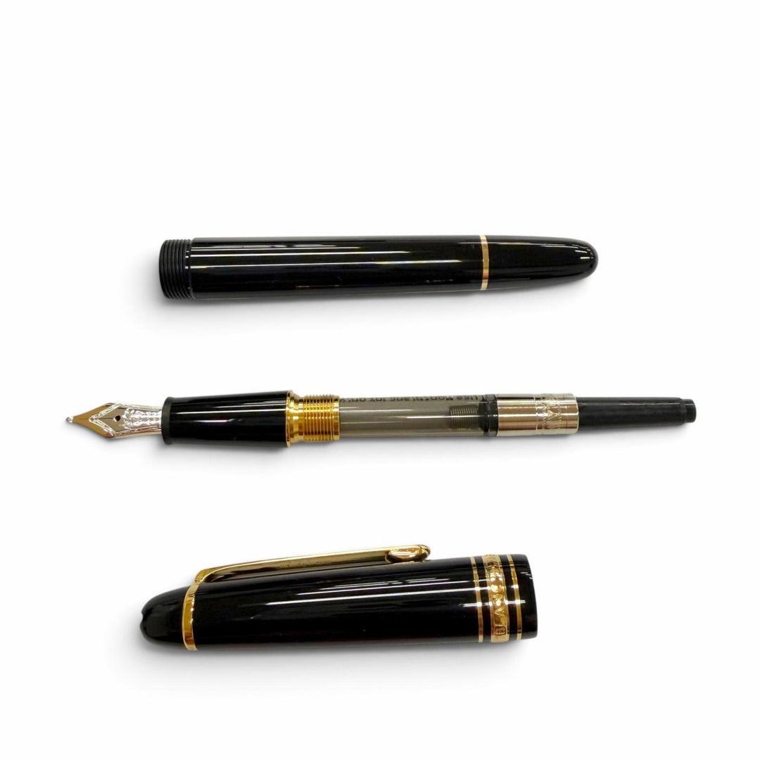 未使用品▼MONTBLANC モンブラン マイスターシュテュック クラシック 145 ペン先14K Mニブ 現行品 ホワイトスター 万年筆 箱・保存袋付き