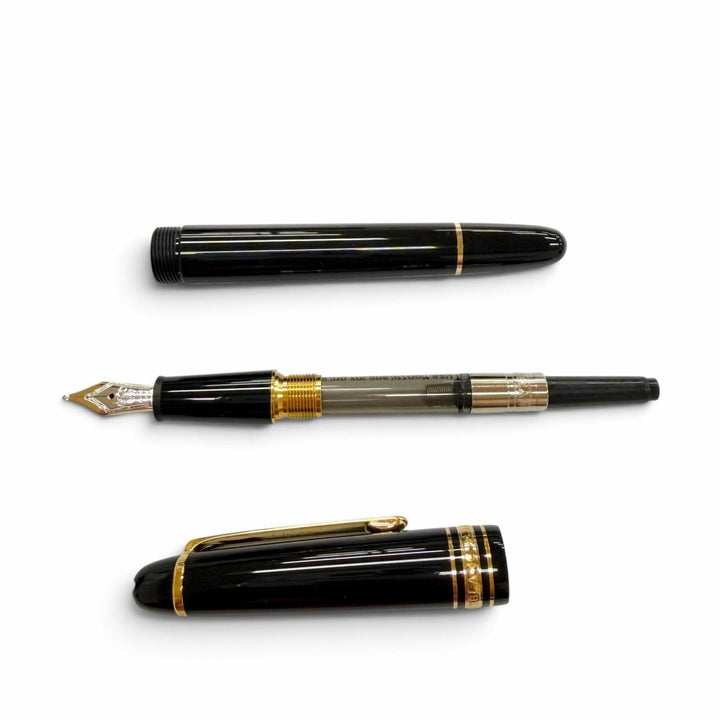 未使用品▼MONTBLANC モンブラン マイスターシュテュック クラシック 145 ペン先14K Mニブ 現行品 ホワイトスター 万年筆 箱・保存袋付き