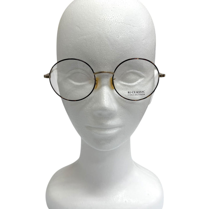 未使用品□BJ CLASSIC COLLECTION PREM-126S NT C-1-2 川口春奈着用モデル メガネ 眼鏡 アイウェア デミ ゴールド 50□19-152 日本製