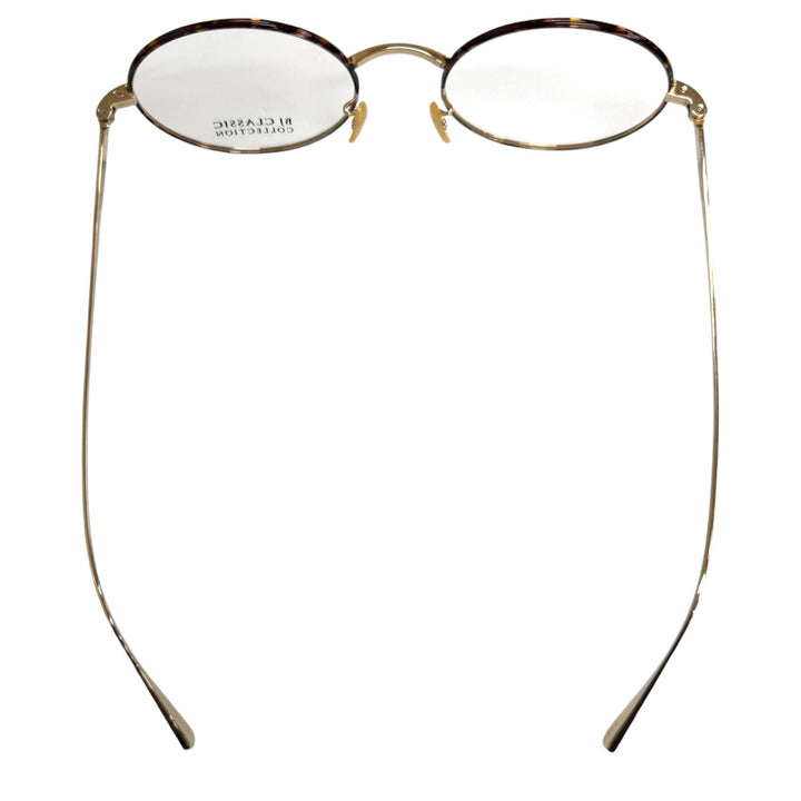 未使用品□BJ CLASSIC COLLECTION PREM-126S NT C-1-2 川口春奈着用モデル メガネ 眼鏡 アイウェア デミ ゴールド 50□19-152 日本製