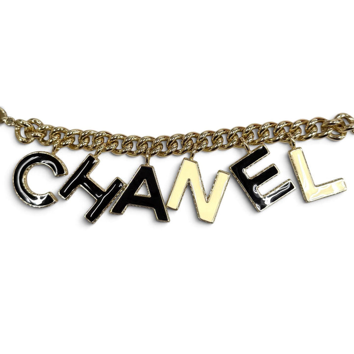 美品★CHANEL シャネル B22A AB8724 ロゴデザイン ココマーク チェーン ブレスレット アクセサリー ゴールド イタリア製 レディース