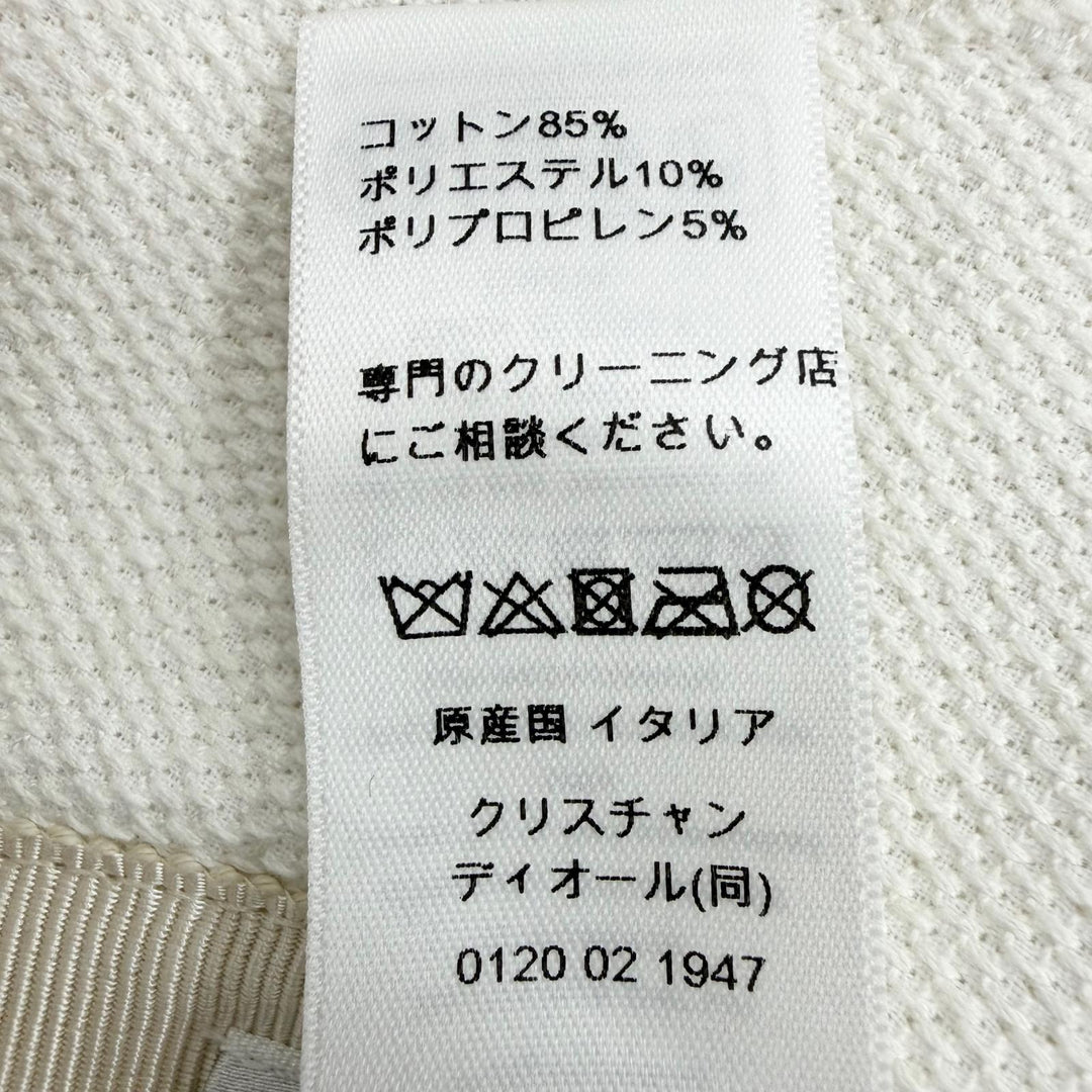 極美品☆Christian Dior クリスチャンディオール 41DTM923X131 トワル ドゥ ジュイ エンブロイダリー バケットハット ホワイト 57 正規品