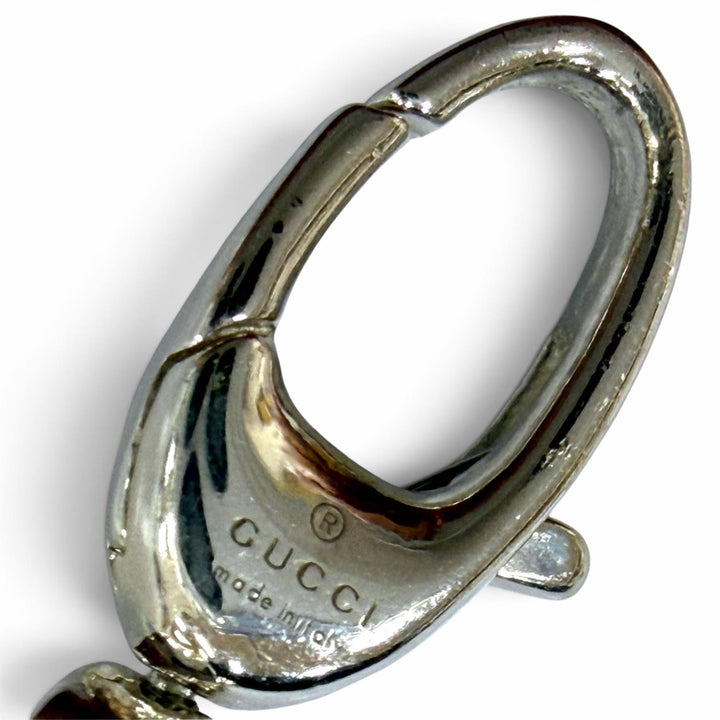 美品▼GUCCI グッチ 759703 AG925 インターロッキングG チェーン ネックレス シルバー 重量49.4g メンズ レディース アクセサリー