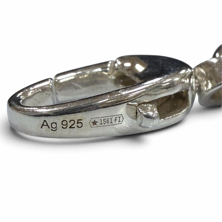 美品▼GUCCI グッチ 759703 AG925 インターロッキングG チェーン ネックレス シルバー 重量49.4g メンズ レディース アクセサリー