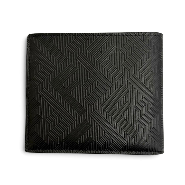未使用△FENDI フェンディ 7M0169AJF4F19KP フェンディ シャドー カーフレザー ロゴ コンパクトウォレット 札入れ 二つ折り財布 ブラック