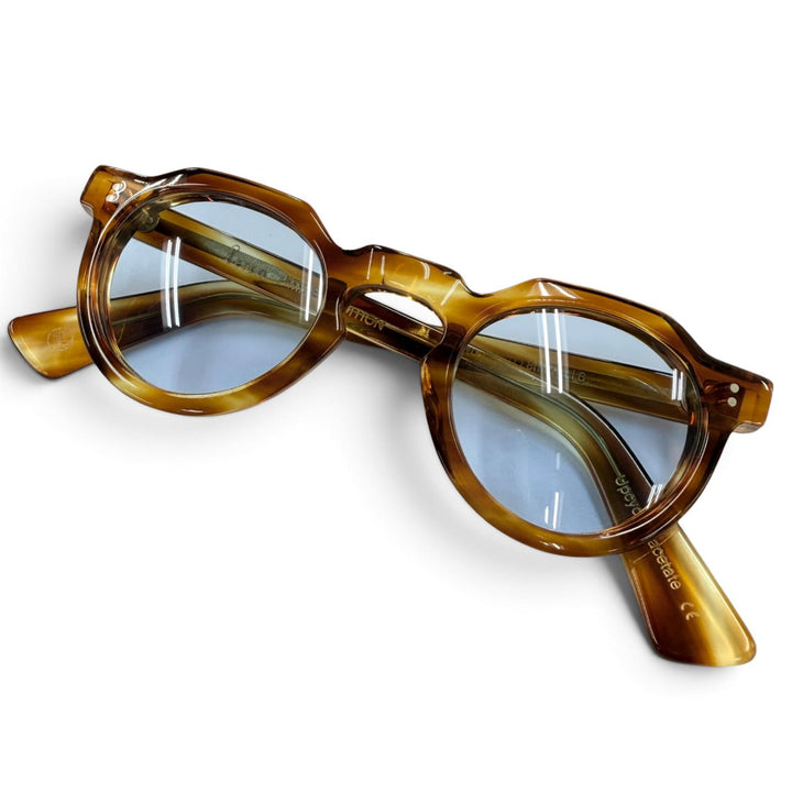 美品●Lesca Lunetier レスカ ルネティエ CROWN PANTO 8mm LIMITED EDITION デッドストック素材使用 メガネ 眼鏡 アイウェア メンズ