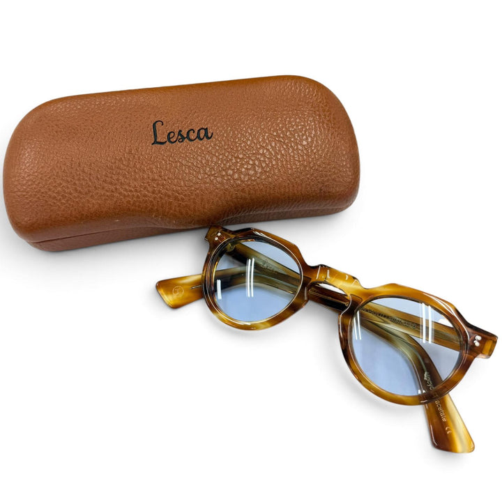 美品●Lesca Lunetier レスカ ルネティエ CROWN PANTO 8mm LIMITED EDITION デッドストック素材使用 メガネ 眼鏡 アイウェア メンズ