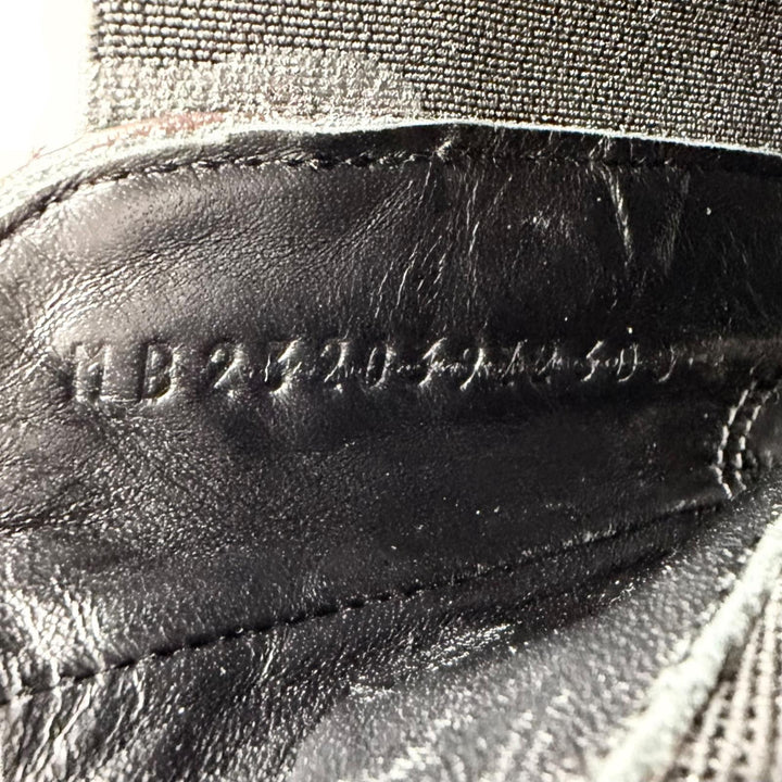 極美品△HERMES エルメス 2023年製 レザー ウイングチップ サイドゴア チェルシーブーツ アンクルブーツ ボルドー 35 伊製 レディース
