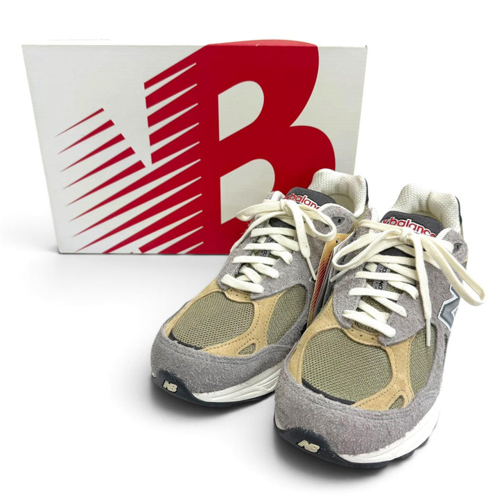 未使用品□NEW BALANCE ニューバランス M990TG3 メッシュ 異素材切替 レースアップ ローカットスニーカー グレー 27.5 USA製 メンズ