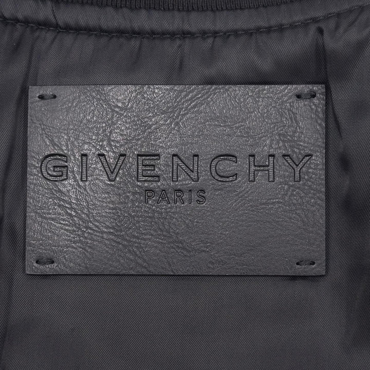 極美品●GIVENCHY ジバンシィ BM00PD13KP スケマティクス プリント ブルゾン ボンバー ジャケット 48 ポルトガル製 正規品 ハンガー付き