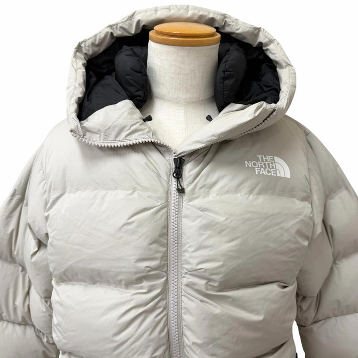 極美品□THE NORTH FACE ザ・ノースフェイス ND92515 EX Belayer Parka フーデッド ダウンジャケット グレージュ M 正規品 メンズ