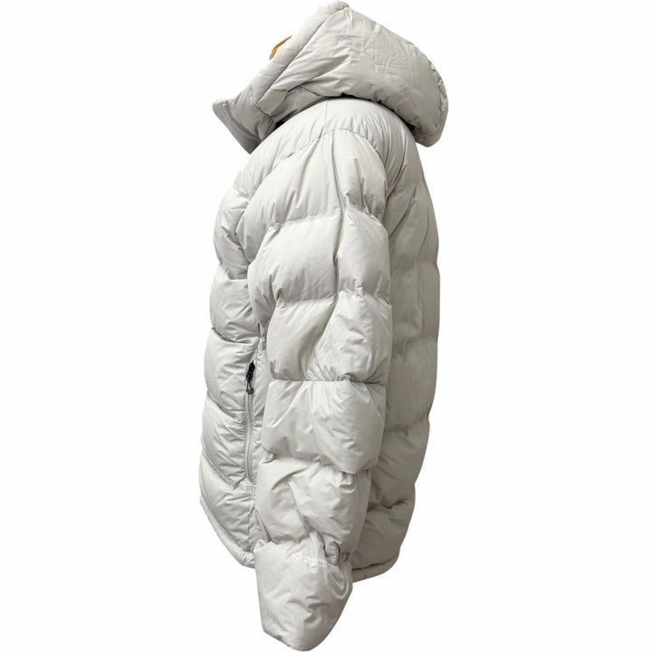 極美品□THE NORTH FACE ザ・ノースフェイス ND92515 EX Belayer Parka フーデッド ダウンジャケット グレージュ M 正規品 メンズ