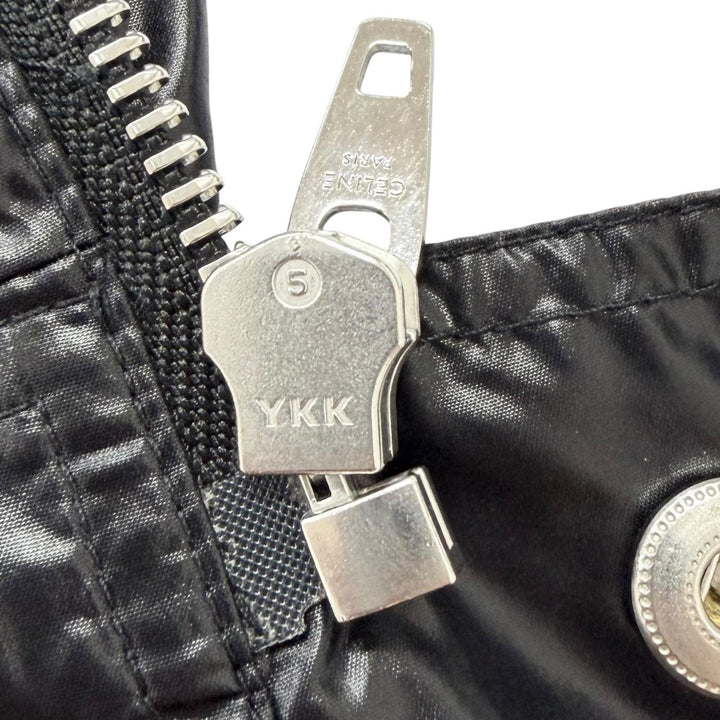 美品□CELINE セリーヌ 2W165272I ライトブルゾンジャケット ナイロンジャケット ジャンパー ブラック M イタリア製 正規品 メンズ