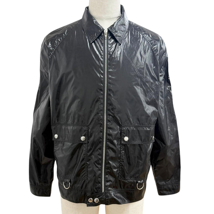 美品□CELINE セリーヌ 2W165272I ライトブルゾンジャケット ナイロンジャケット ジャンパー ブラック M イタリア製 正規品 メンズ