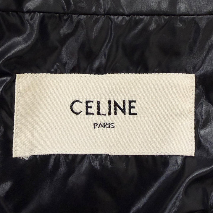 美品□CELINE セリーヌ 2W165272I ライトブルゾンジャケット ナイロンジャケット ジャンパー ブラック M イタリア製 正規品 メンズ