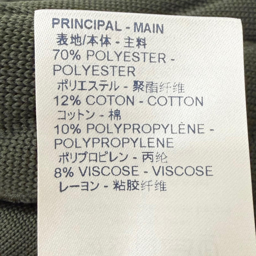極美品□LOUIS VUITTON ルイヴィトン バックロゴ モノグラム ミリタリー ユーティリティ ベスト カーキ L イタリア製 正規品 メンズ