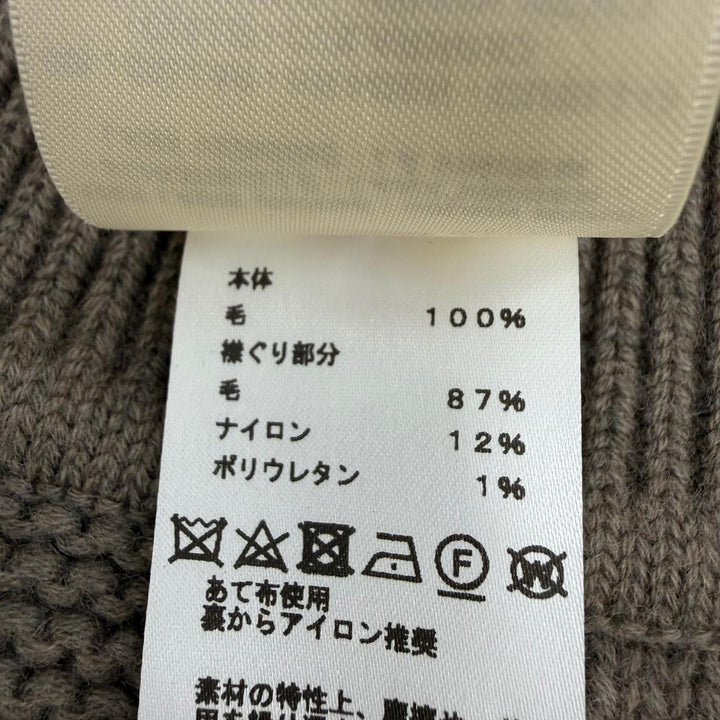 極美品☆HERMES エルメス 24AW 4H2904D31 ウール100％ Hモチーフ ニット ケープ ポンチョ カーキ 38 イタリア製 正規品 レディース