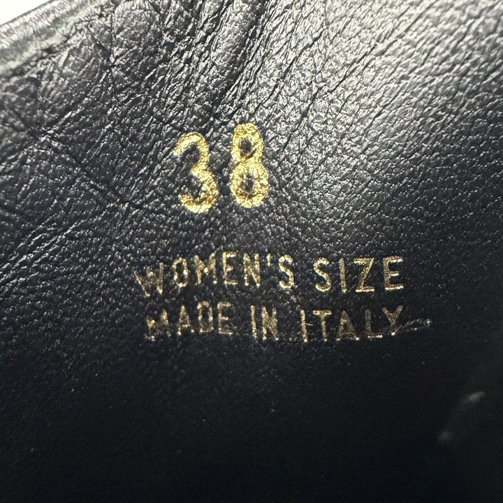 極美品☆ROGER VIVIER ロジェヴィヴィエ バブーシュ レザー クリスタルバックル ミュール ブラック 38 イタリア製 レディース 保存袋付き