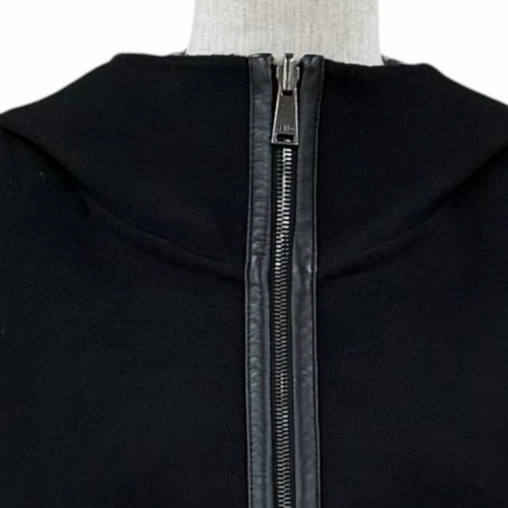 極美品★FENDI フェンディ FJ6993 ウール シルク混 リバーシブル FFロゴ クロップド ジャケット ブラック ベージュ IT 40 正規品