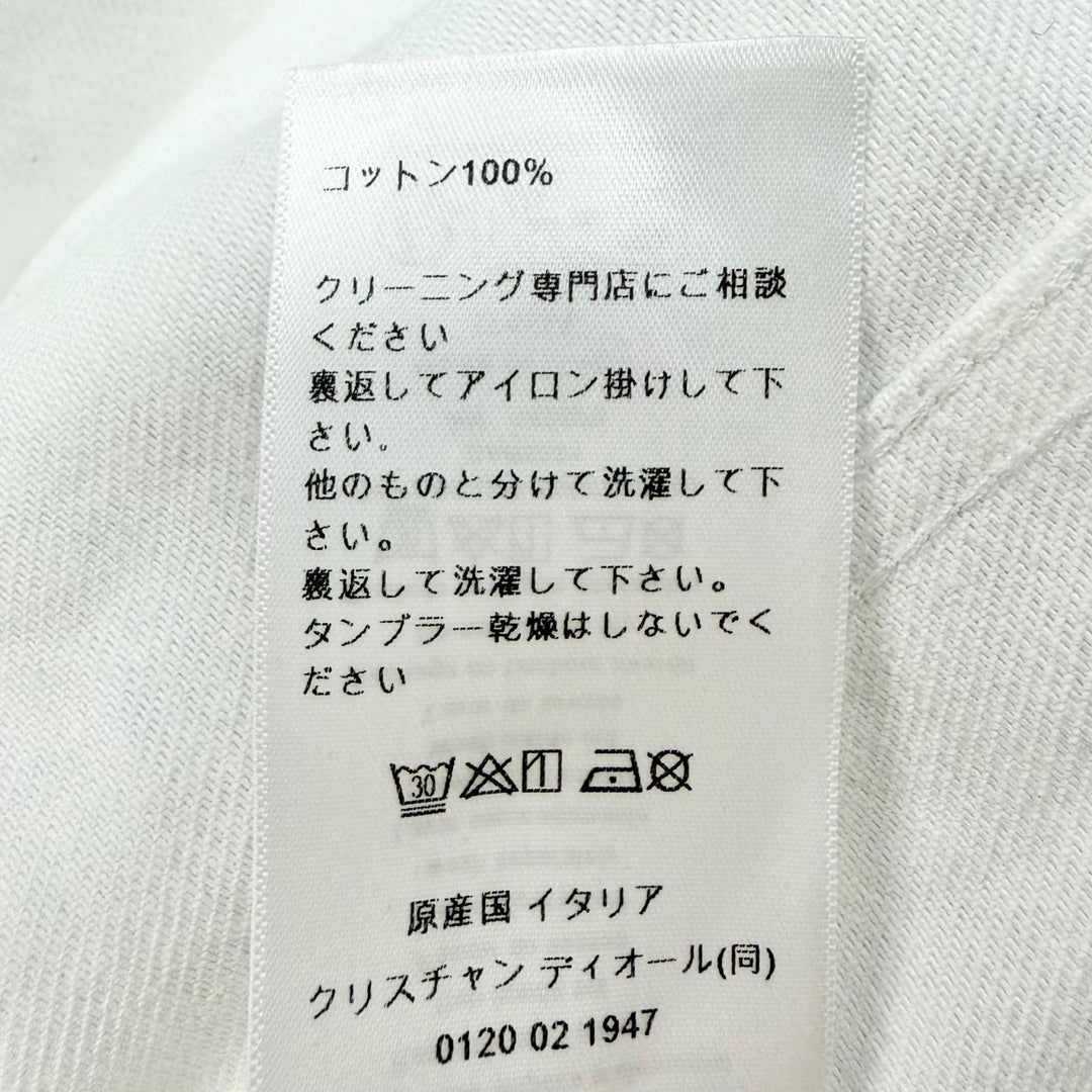 極美品△Christian Dior クリスチャンディオール 512V16A3017 Bee刺繍 ロゴボタン フローラルプリント デニムジャケット 44 正規品