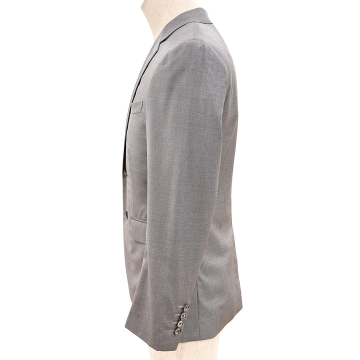 極美品●DIOR ディオール DM3C700A0409 ウール シルク シングル テーラードジャケット グレー 42 イタリア製 正規品 メンズ
