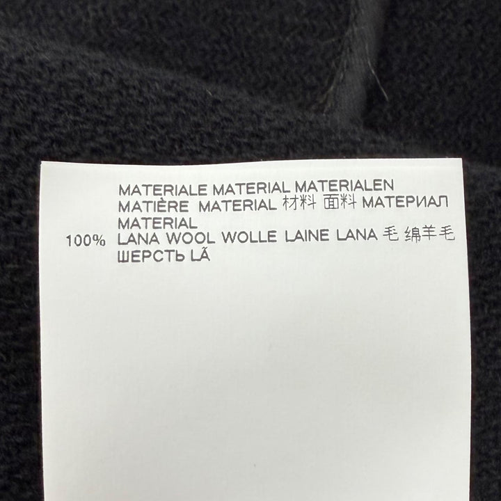 極美品▼Maison Margiela 1 10 メゾンマルジェラ1 10 22AW S50AM0564 ウール100% ダブルブレスト チェスターコート ブラック 46 正規品